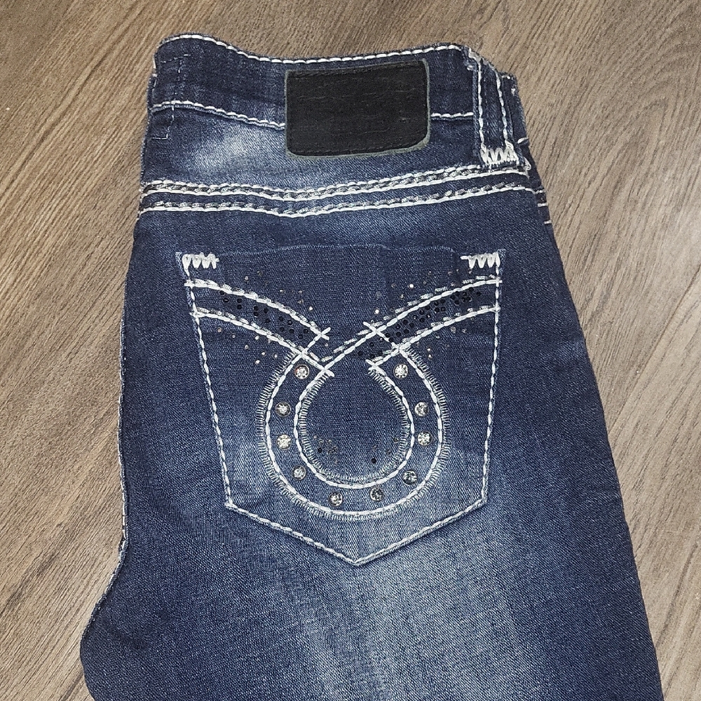 Big Star Dark Blue Denim Sz 27r Maddie Boot